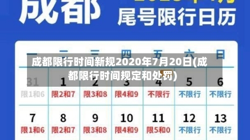 成都限行时间新规2020年7月20日(成都限行时间规定和处罚)