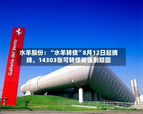 水羊股份：“水羊转债	”8月12日起摘牌，14303张可转债被强制赎回-第2张图片