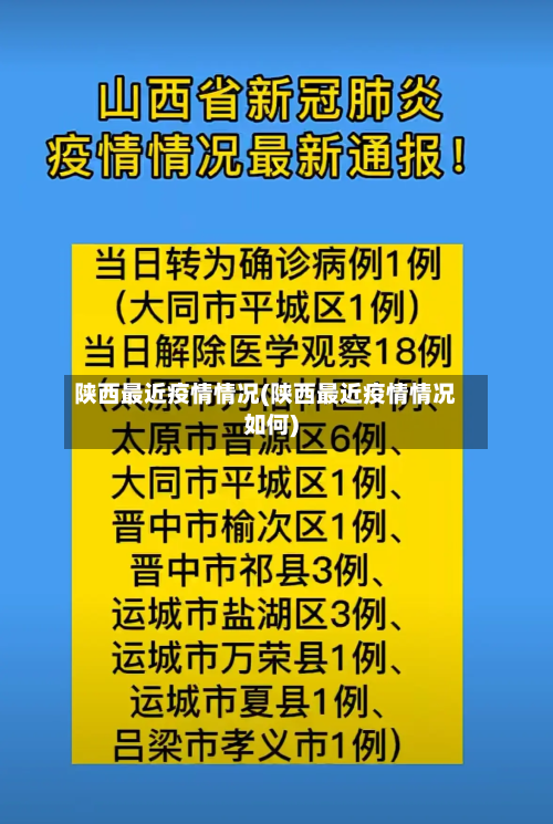 陕西最近疫情情况(陕西最近疫情情况如何)