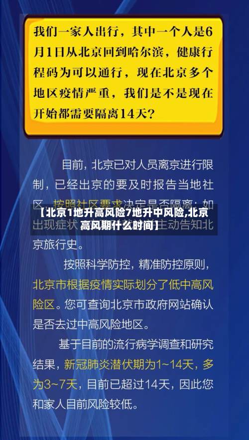 【北京1地升高风险7地升中风险,北京高风期什么时间】