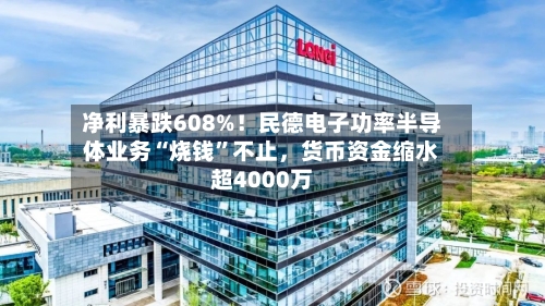 净利暴跌608%！民德电子功率半导体业务“烧钱”不止，货币资金缩水超4000万