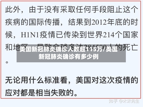 美国新冠肺炎确诊人数超115万/美国新冠肺炎确诊有多少例-第3张图片