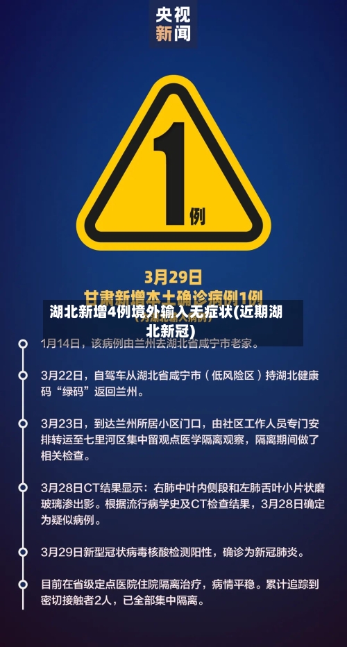 湖北新增4例境外输入无症状(近期湖北新冠)-第2张图片