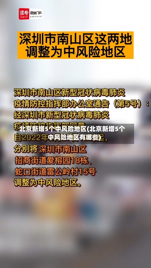北京新增5个中风险地区(北京新增5个中风险地区有哪些)
