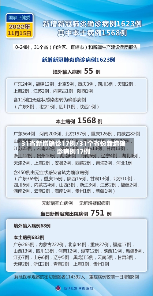 31省新增确诊17例/31个省份新增确诊病例17例