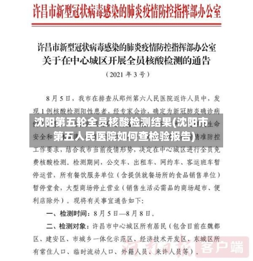 沈阳第五轮全员核酸检测结果(沈阳市第五人民医院如何查检验报告)-第2张图片