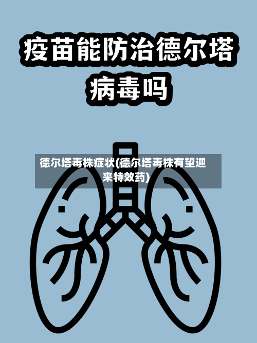 德尔塔毒株症状(德尔塔毒株有望迎来特效药)-第3张图片