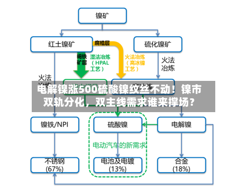 电解镍涨500硫酸镍纹丝不动！镍市双轨分化	，双主线需求谁来撑场？-第2张图片