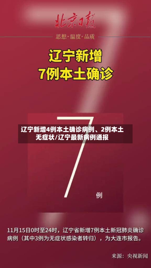 辽宁新增4例本土确诊病例、2例本土无症状/辽宁最新病例通报-第2张图片