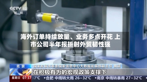 海外订单持续放量	、业务多点开花 上市公司半年报折射外贸韧性强-第2张图片