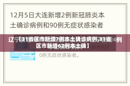 【31省区市新增7例本土确诊病例,31省区市新增62例本土确】