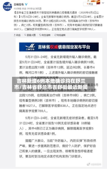 吉林新增6例本地确诊均在舒兰市/吉林省舒兰市吉舒街最近新闻-第3张图片