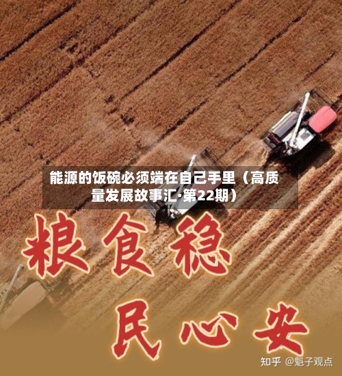 能源的饭碗必须端在自己手里(高质量发展故事汇·第22期)-第2张图片