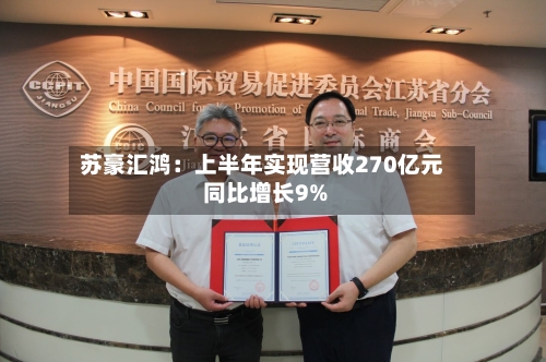 苏豪汇鸿：上半年实现营收270亿元 同比增长9%