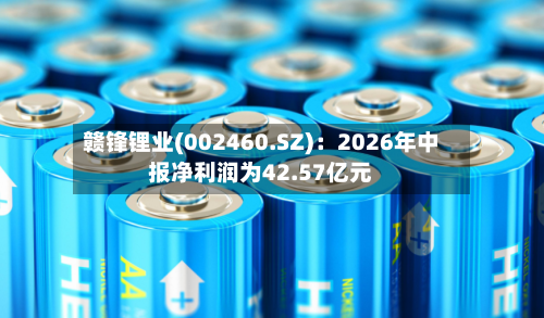 赣锋锂业(002460.SZ):2026年中报净利润为42.57亿元-第2张图片