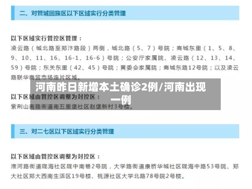 河南昨日新增本土确诊2例/河南出现一例-第2张图片