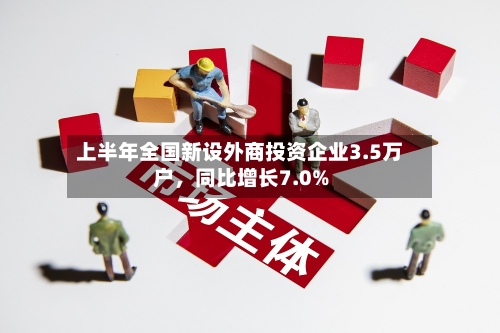 上半年全国新设外商投资企业3.5万户，同比增长7.0%-第2张图片
