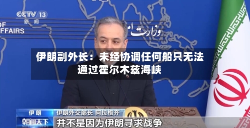 伊朗副外长：未经协调任何船只无法通过霍尔木兹海峡