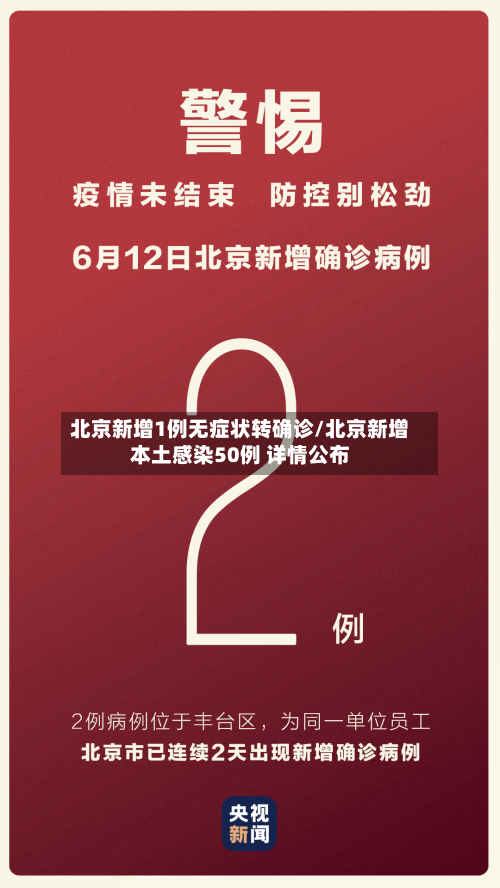 北京新增1例无症状转确诊/北京新增本土感染50例 详情公布