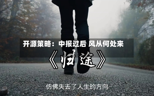 开源策略:中报过后 风从何处来?-第2张图片