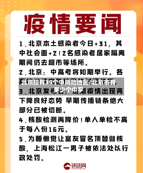 北京现有39个中风险地区/北京市有多少个中学-第3张图片