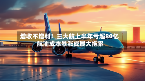 增收不增利！三大航上半年亏超80亿 航油成本暴涨成最大拖累