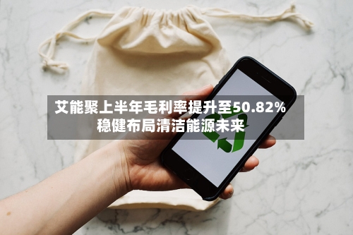 艾能聚上半年毛利率提升至50.82% 稳健布局清洁能源未来