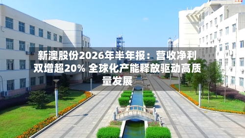 新澳股份2026年半年报:营收净利双增超20% 全球化产能释放驱动高质量发展-第3张图片