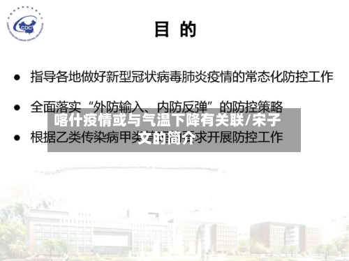 喀什疫情或与气温下降有关联/宋子文的简介