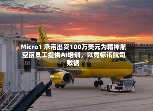 Micro1 承诺出资100万美元为精神航空前员工提供AI培训	，以竞标该航司数据-第2张图片