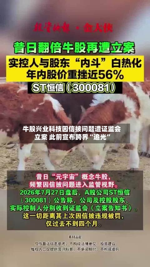 牛股兴业科技因信披问题遭证监会立案 此前宣布跨界“追光”-第2张图片